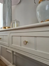 KAK-Ganchos de latón estilo pastoral de pared para colgar ropa, conchas de estilo nórdico para gabinete, perillas de baño, cocina y pasillo, muebles, color dorado