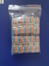 Cable-Connectors Splicing Spring Push-In-Terminal-Block Compact Fast-Wire Universal Mini