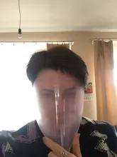 Mascarilla facial para peluquería, Protector de pelo de corte de pelo teñido profesional, accesorio de estilo de peluquería