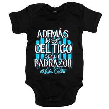 

Baby bodysuit besides being Celtic I'm to padrazo Vigo football