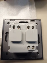 Power-Socket Glass-Panel Livolo Eu Wall Standard White 16A Crystal AC No 110--250v No-Logo