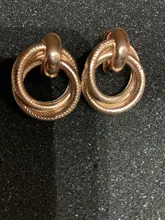 Nuevo México Clip en pendientes No perforado para mujeres Vintage de oro de la Declaración redondos de geometría auriculares joya Clip brinco femenino fiesta regalo