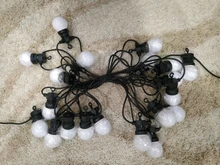 Bulb-String-Lights Globe Garland Cafe-Decoration Christmas Holiday IP65 Outdoor Waterproof