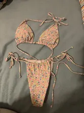 Conjunto de microbikini de estilo vendaje para mujer, traje de baño unicolor de dos piezas, ropa de playa Sexy, n. ° t3g, 2021