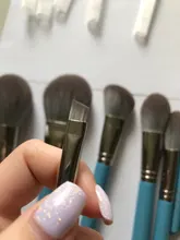 Foundation Eyeshadow Blush Synthetic-Hair-Brushes Iris-Series Beauty Mydestiny Set-Powder