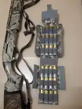 Bolsa de carcasa de munición táctica, 25 balas, calibre 12, riñonera Molle, soporte para pistola de tiro, Cartucho para Rifle, accesorios de caza