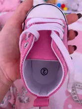 Nuevo lienzo bebé deportes zapatillas de deporte Zapatos bebé recién nacido niños niñas en primer lugar los caminantes zapatos de bebé de suela suave antideslizante zapatos de bebé
