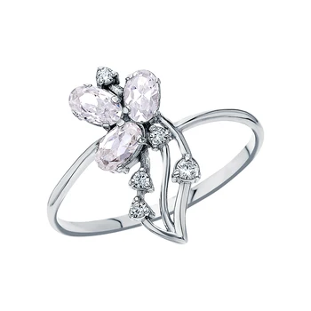 

Silver ring with cubic zirconia sunlight sample 925