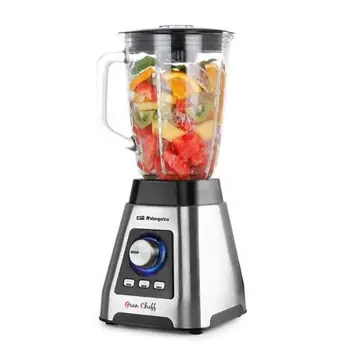 

GLASS BLENDER ORBEGOZO BV 15000 - 1500 W-GLASS 1.5L - 7 SPEEDS + 3 PROGRAMMING FUNCTIONS-BLADES 6 SHEETS WITH RECUBRIM