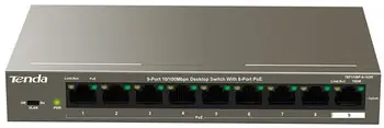 

Switch 9 ports 10/100Mbps with 8 PoE ports desktop 102W
