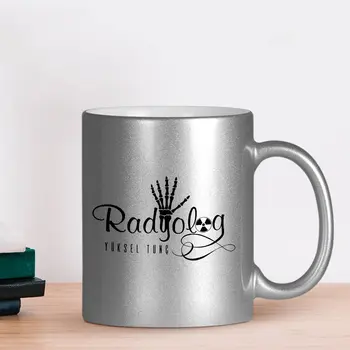 

Personalized Professional Radiologist Silver Gilt Mug Cup