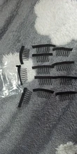 Alileader 12 unids/lote Peluca de pelo peluca tapa peines para extensiones y Clips con encaje para peluca Cap