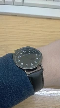 De lujo de minimalismo relojes de moda de los hombres Ultra delgado de cuero negro reloj de pulsera de cuarzo de los hombres reloj informal negocios Relogio Masculino