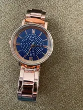 Hermoso reloj para mujer de alta gama con números romanos, reloj de cuarzo rosa y rosa, esfera de acero inoxidable, reloj de pulsera informal, envío gratis 5 *