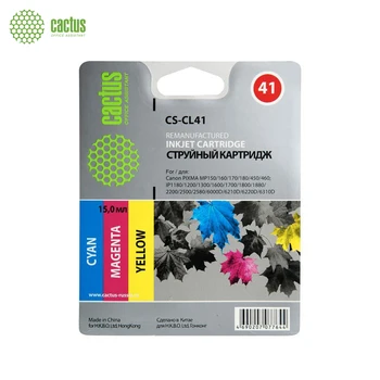 

Cartridge inkjet cactus cs-cl41 Gol/purple/жел(18 ml) for Canon Pixma mp150/mp160/mp170/m