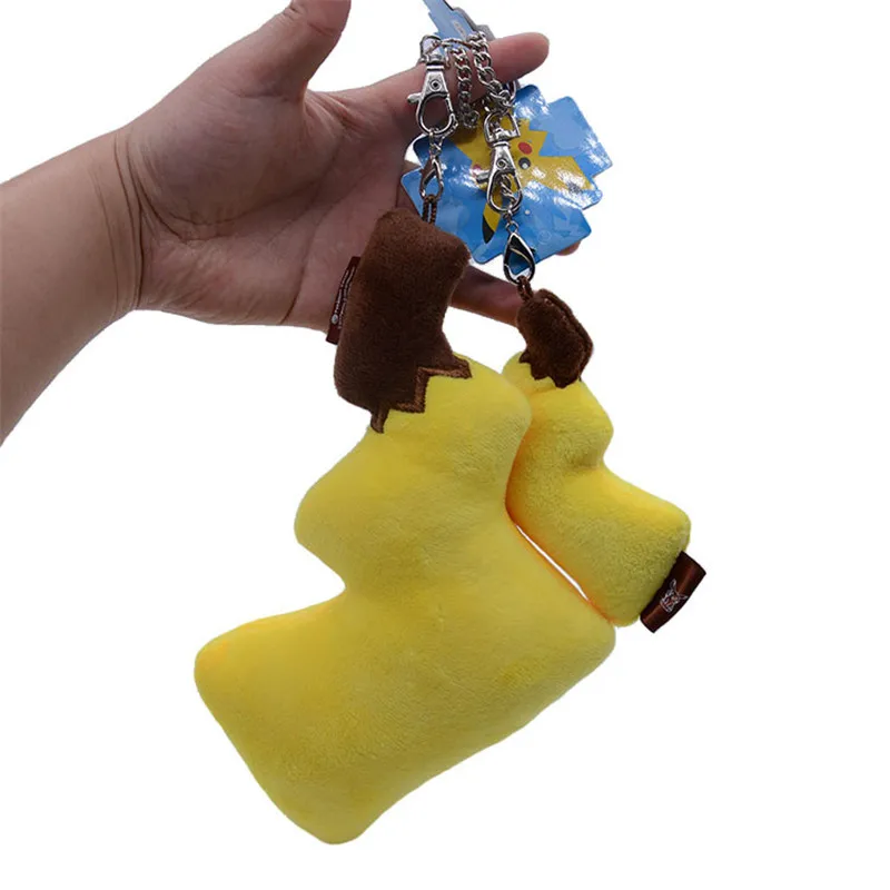 

KPOP 10CM 20CM Pokemon Plush Pikachu Tail Pendant Key Chain Keyring Gifts for Children v36