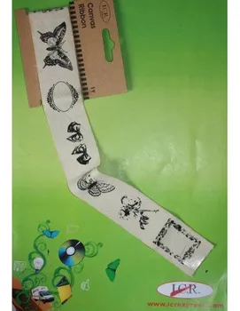 

RIBBON CANVAS DECORATED 90 CM.