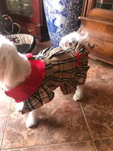 Dress Costume Dog-Puppy-Clothes PET PETCIRCLE Small Dog Classic Check Fit Pet-Cat All-Seasons