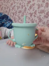 Fuente de alimentación de bebé, tazas para bebé, tazas para bebé, de silicona, a prueba de fugas