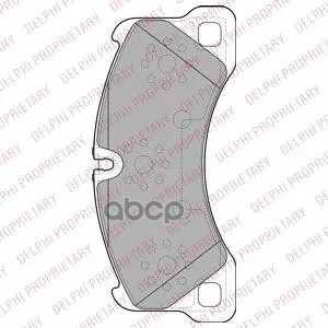 Колодки Передние Vw Touareg(7p) Lp2117 Delphi арт. LP2117
