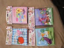 Libro de tela suave para bebé, libro de aprendizaje temprano para niños pequeños, desarrollo cognitivo, lectura, rompecabezas, juguetes, libro silencioso para niños