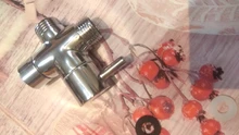 Diverter-Valve Shower-Tee-Adapter Bathroom-Accessories Water-Separator 3-Way Brass Adjustable