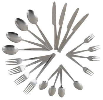 

GAME DE CUTLERY SET KNIVES BUCKETS HOLDERS 20 PCs stainless steel