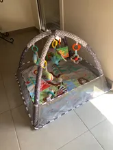 Manta de juego para gatear para bebés, estera multifunción para gatear con valla, juguetes de iluminación, 0-18