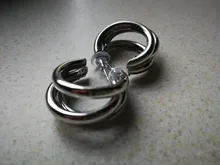 Open Circle Earrings Piercing Jewelry Punk-Style Semi-Circle Creativity Women Gold/silver-Color