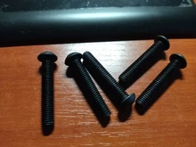 Tornillos de acero de aleación M2, M2.5, M3, M4, M5, M6, M8, M10, tornillo de cabeza redonda hexagonal, tornillo negro, perno de sujeción para muebles, grado 10,9