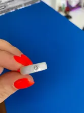 Anillo de cerámica de color blanco y negro para mujer, sortija grande de cristal para boda, ancho de 6mm, talla 6-10, regalo para hombre