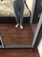 Karo888-pantalones vaqueros de cintura alta para mujer, de pitillo Pantalón ajustado, elásticos, informales, a la moda, novedad de 2020