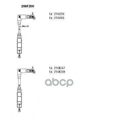 Комплект Высоковольтных Проводов Bremi 206f200 BREMI арт. 206F200