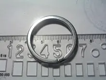 LLavero de acero inoxidable con agujeros para mujer, lote de 10 unidades, 20/23/25/28/30/33/35mm, partido redonda, regalo para hombre