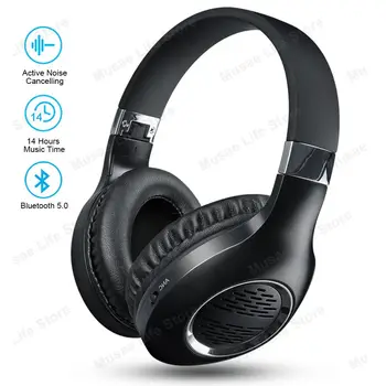 

Wireless Headphones Active Noise Cancelling Bluetooth Headphones ANC Bluetooth Gaming Headset Support Wired Connection With Mic