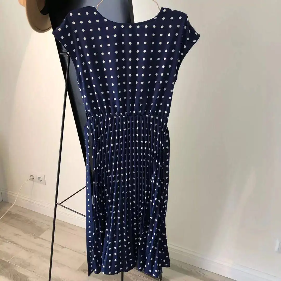 Robe Bohème Pois Bleue