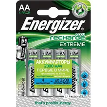 Аккумулятор ENERGIZER Extreme NH15/AA 2300 BP4 Pre-Ch(4 шт) 1,2V
