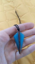 Arrow Necklace Jewelry Gift Luminous-Pendant Ancient Strength-Energy Wood Resin Fashion