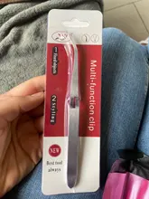 1pc pinzas de uñas artísticas de acero inoxidable acción cruzada pinzas multifuncional en forma de Clip de manicura curva alicate para uñas herramientas