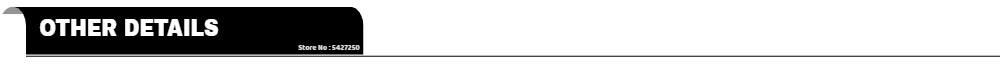 OTHER DETAILS
