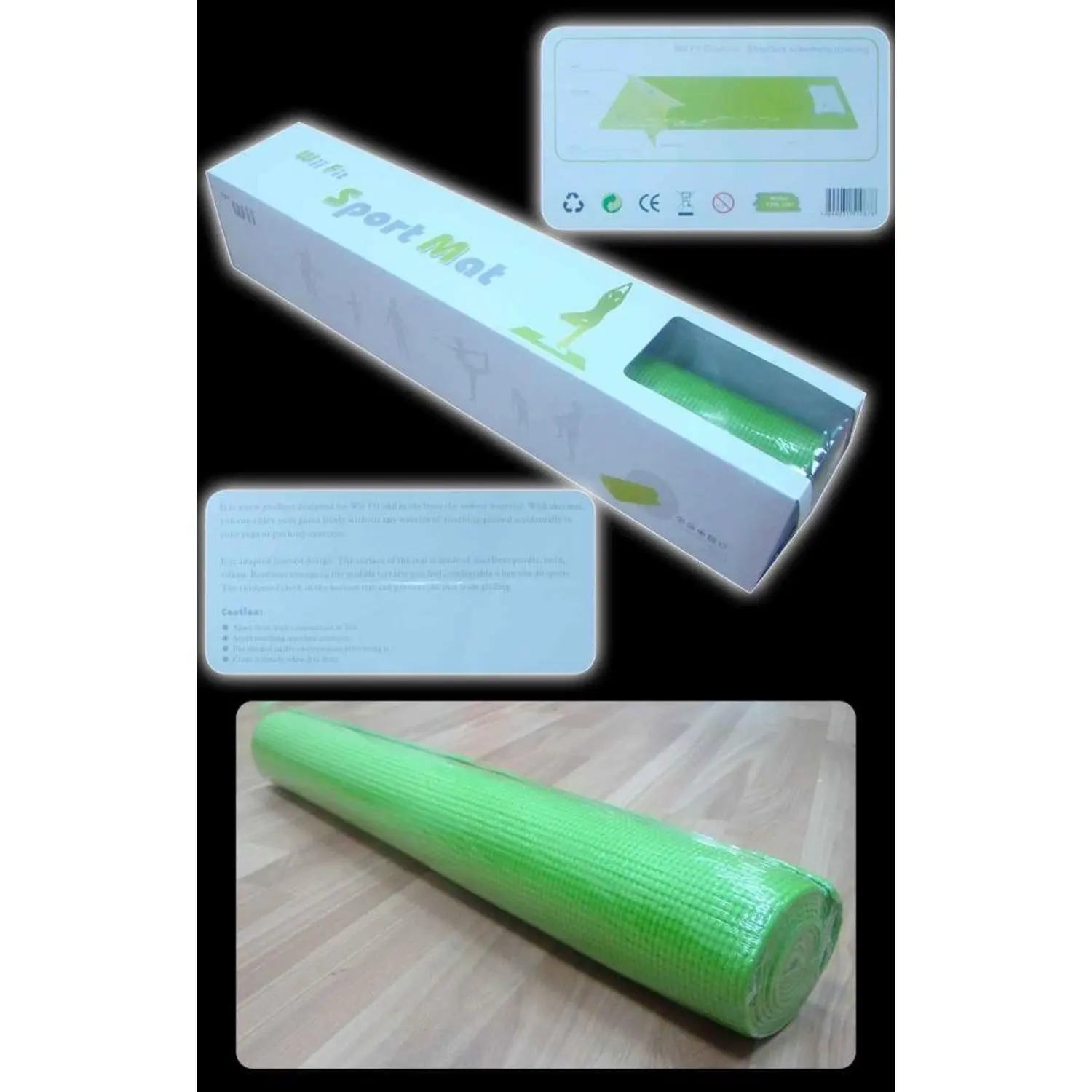 Спортивный Коврик для йоги WII fit