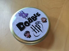 Dobble HP-Juego de mesa HP Spot It animal Jr, caja de hierro, 55 cartas, Hermione Sports Go, Camping, Hip-juego para niños, regalo en inglés