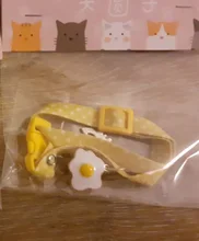 Collar de gato con campana de algodón cómodo huevo aguacate varita mágica ajustable Collar campana perro gato Collar