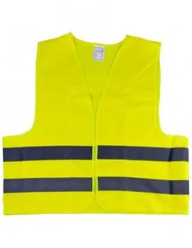 

JBM 51817 YELLOW VEST WITH REFLECTIVE STRIP MARKED APPROVED