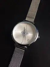 Women Watch Movement-Watches Mesh-Band Dial Silver Japanese Small Shengke Quartz Relogio
