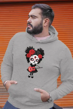 

Angemiel Wear Gitartist Turkish Gray Men 'S Hooded Sweatshirt