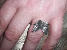 Foxanry-anillos de mariposa de Plata de Ley 925 para mujer, joyería fina Vintage Punk, accesorios para fiesta de cumpleaños, regalos