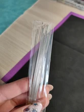 30 Uds aguja para cuentas de joyería haciendo Pines de Metal grandes ojos curva abierta 80mm 100mm 120mm de cuerda de enhebrar agujas de coser