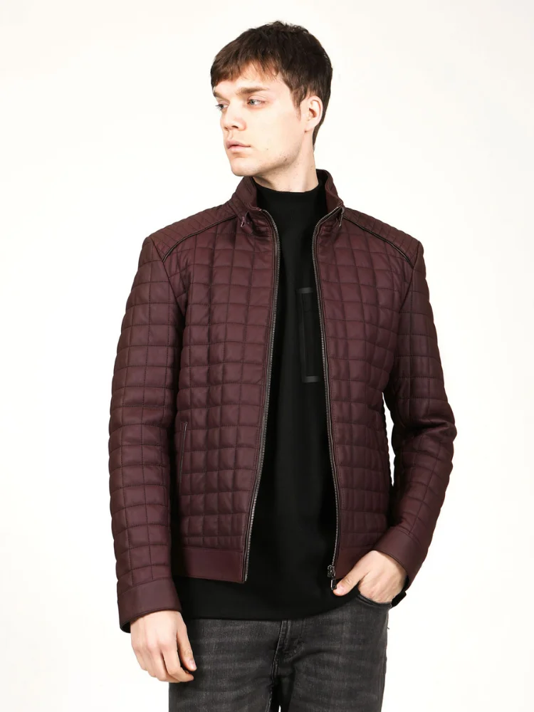 

Men's Real Leather Lambskin Jacket Motorcycle Winter Coat Male Warm Genuine Quilted Suede Casaco Different Colors Trendy