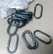 Mosquetón con hebilla colgante ovalada, 5/10/20 piezas, hebilla colgante, bolsa pequeña, hebilla de botella de agua, gancho para acampar, pescar, senderismo y viajar